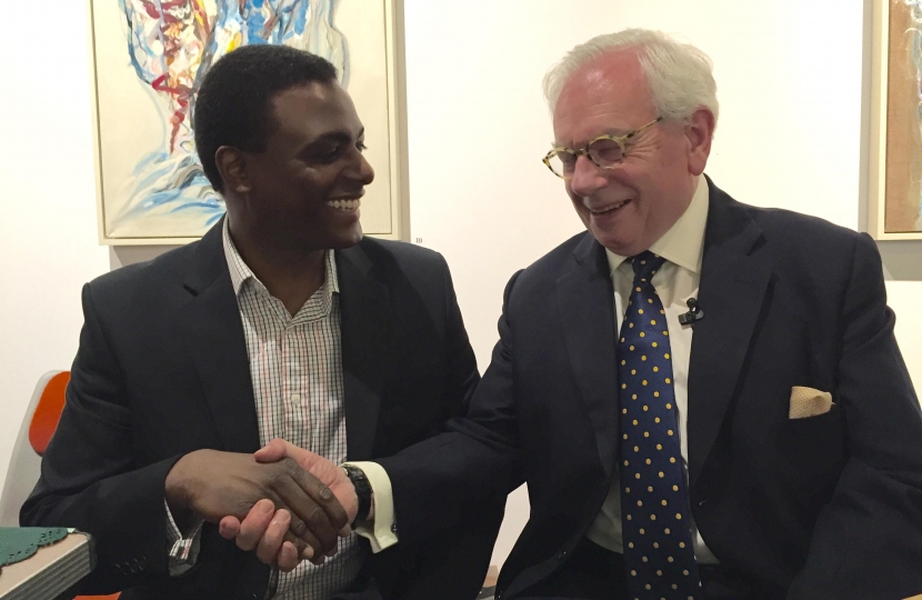 Darren Henry with David Starkey