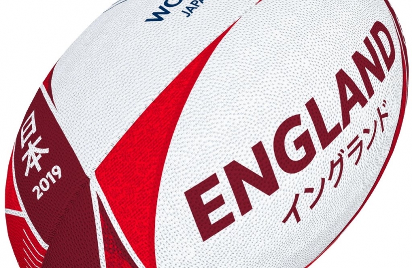 England Rugby Ball Darren Henry