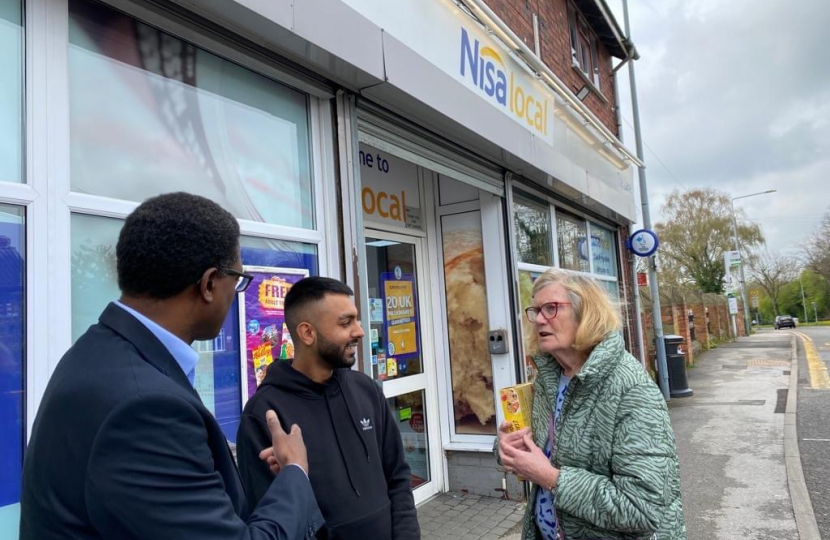 Darren MP in discussion with Lydia Ball and Zeeshan