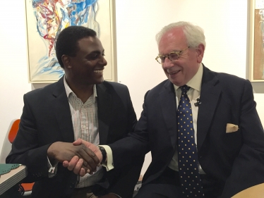 Darren Henry with David Starkey