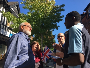 Darren Henry Conservative MP candidate Broxtowe Campaigning