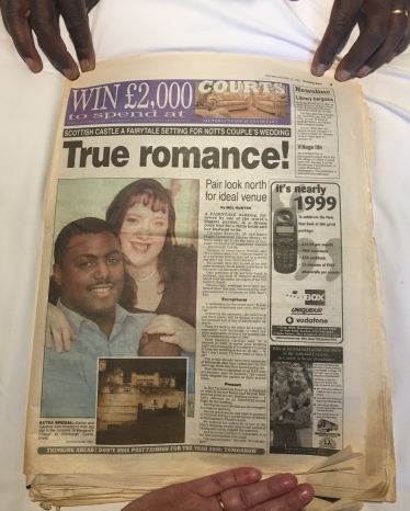 Darren Henry with Caroline - True romance